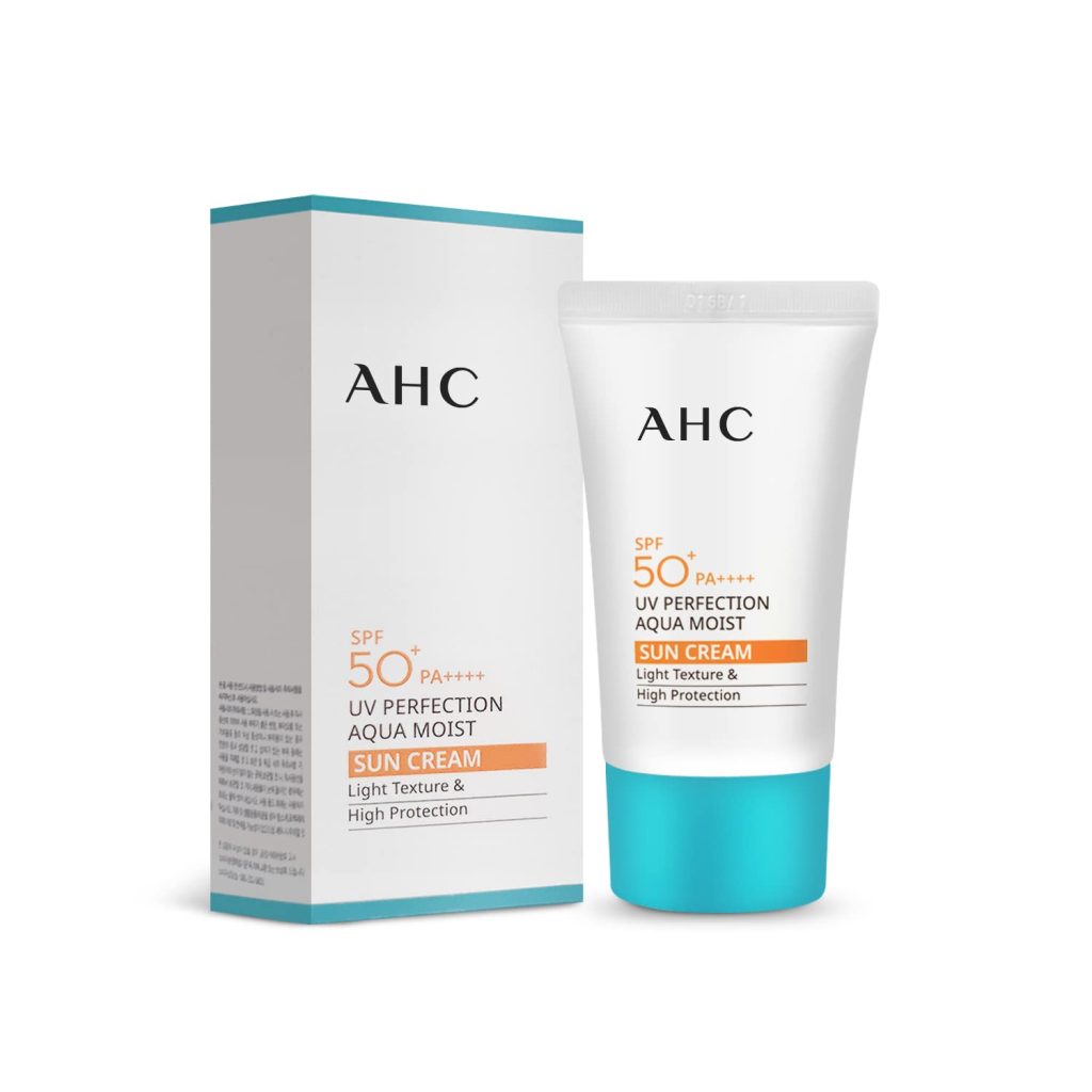 AHC UV Perfection Aqua Moist Sun Cream 50ml SPF50+/PA++++ 1.69 ounce