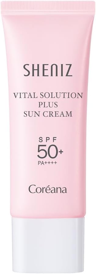 Coreana SHENIZ Faceial Sunscreen, SPF50+ UVA/UVB Protection, Formulated for Sensitive Skin, NO WHITE CAST, NO SCENT, NO STICKY, NO GREASY, NO OILY, Spread out gently, 1.35 fl.oz, Made in Korea