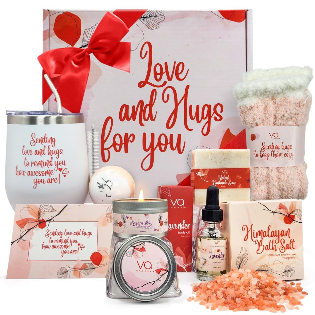 Holiday Gifts for Women-Get Well Soon Gifts-Self Care Package for Women-Birthday Gifts for Women-Mom Gift Basket-Relaxation Gifts for Women-Spa Gifts for Women-Gift Set for Women by Vital Affair