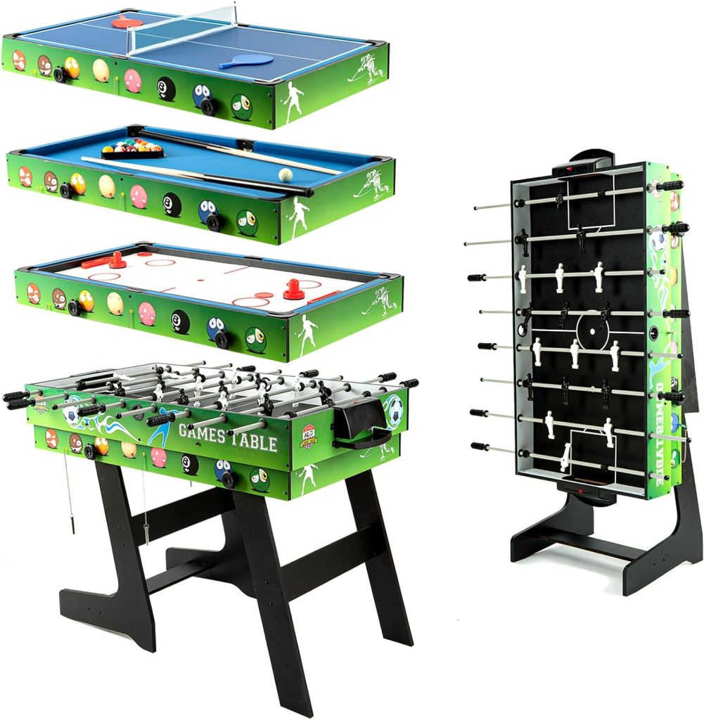 Multi Game Table HLC 48 inch Multi Game Combination Table Set 4ft Game Table