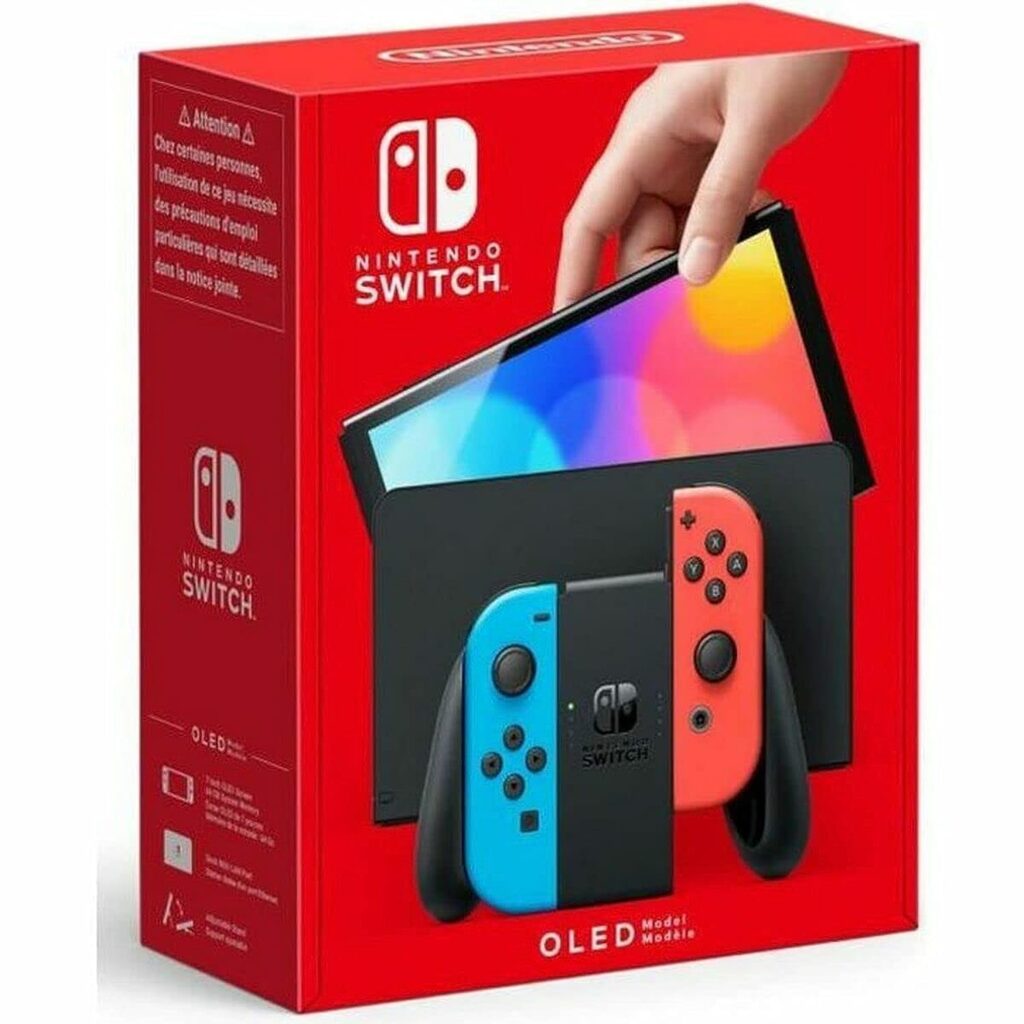 Nintendo Switch – OLED Model w/ Neon Red  Neon Blue Joy-Con