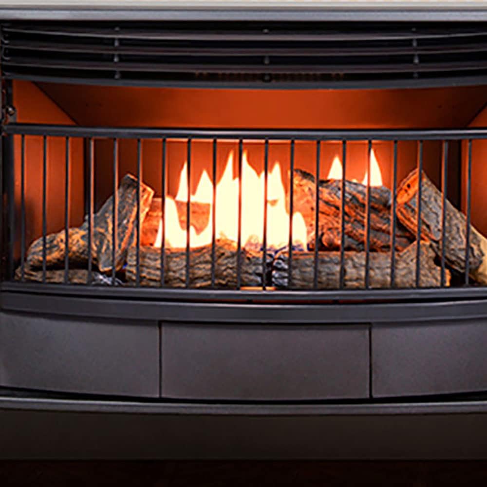 ProCom QNSD250T-R Vent Free Dual Fuel Stove, Freestanding Fireplace and Indoor Space Heater, Use with Natural Gas or Liquid Propane, Heats up to 1,100 Square Feet, 25,000 BTU, Refurbished