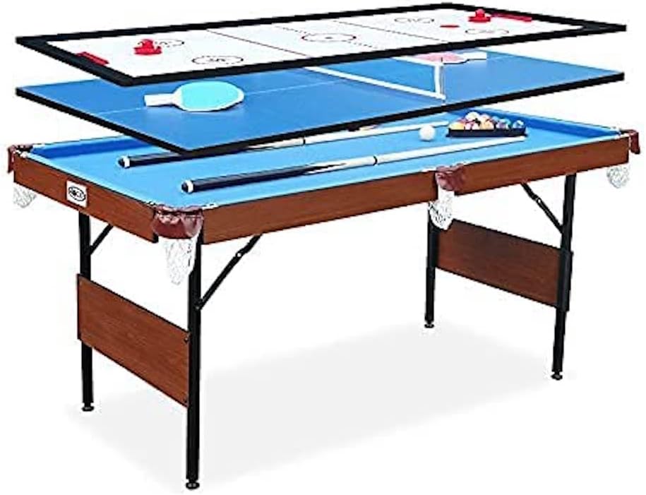 RACK Crux 55-inch Folding Billiard/Pool Table - Portable and Space-Saving Entertainment!