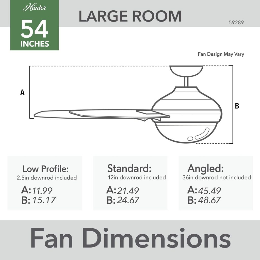 Casablanca Bullet Indoor Ceiling Fan with LED Light and Wall Control