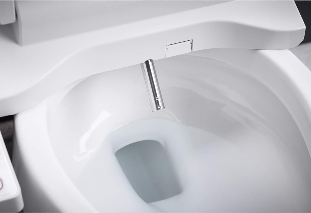 KOHLER BN330S-N0 Novita Electric Bidet Toliet Seat, Round Heated Bidet Warm Water Bidet with Dryer, Bidets for Existing Toilets, White