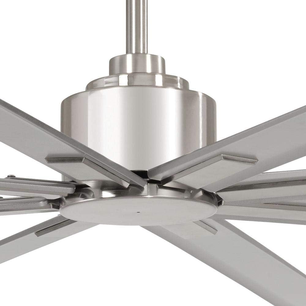 Minka Aire Xtreme H2O 84 in. Indoor/Outdoor Brushed Nickel Wet Ceiling Fan with Remote Control