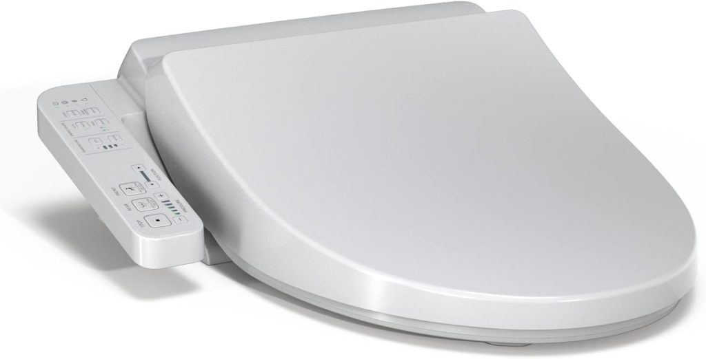 TOTO WASHLET A2 Electronic Bidet Toilet Seat with Heated Seat and SoftClose Lid, Elongated, Cotton White - SW3004#01